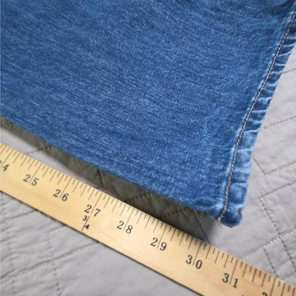 Calvin Klein Jeans Mens 34 Bootcut Medium Wash Blue Denim Pants 0984